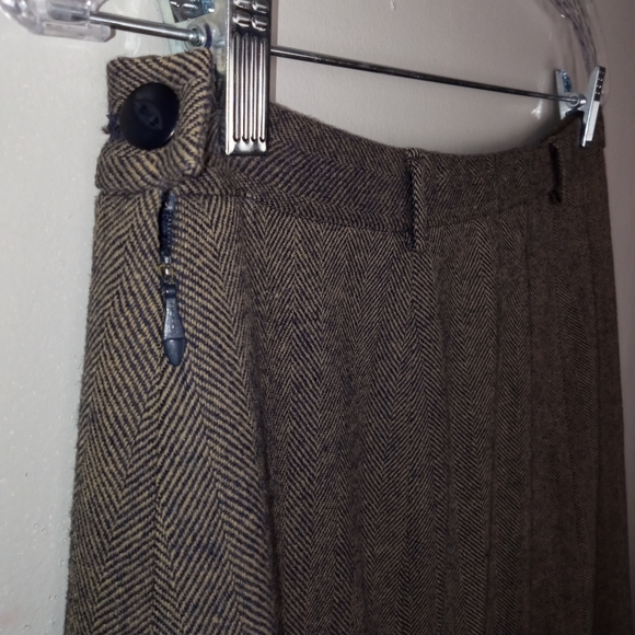 Vintage Pendleton 100% Virgin Wool Herringbone Blazer, Vest, & Skirt Set - Picture 7 of 13